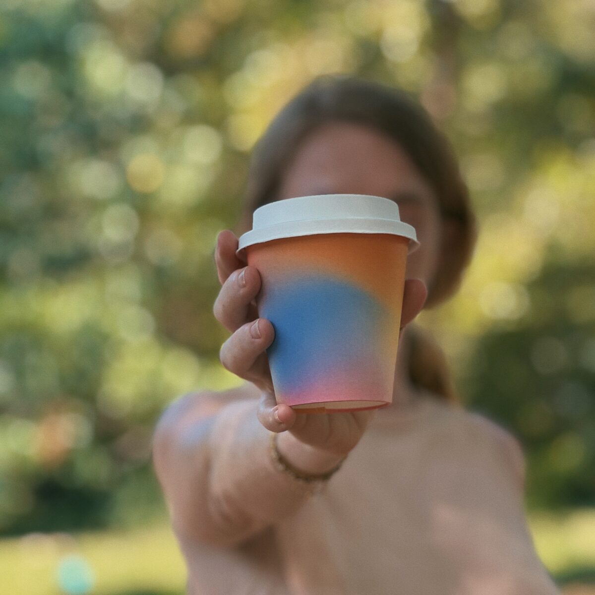 8-16oz Coffee Takeaway Cups (Swirly Collection) Home Compostable - Image 7