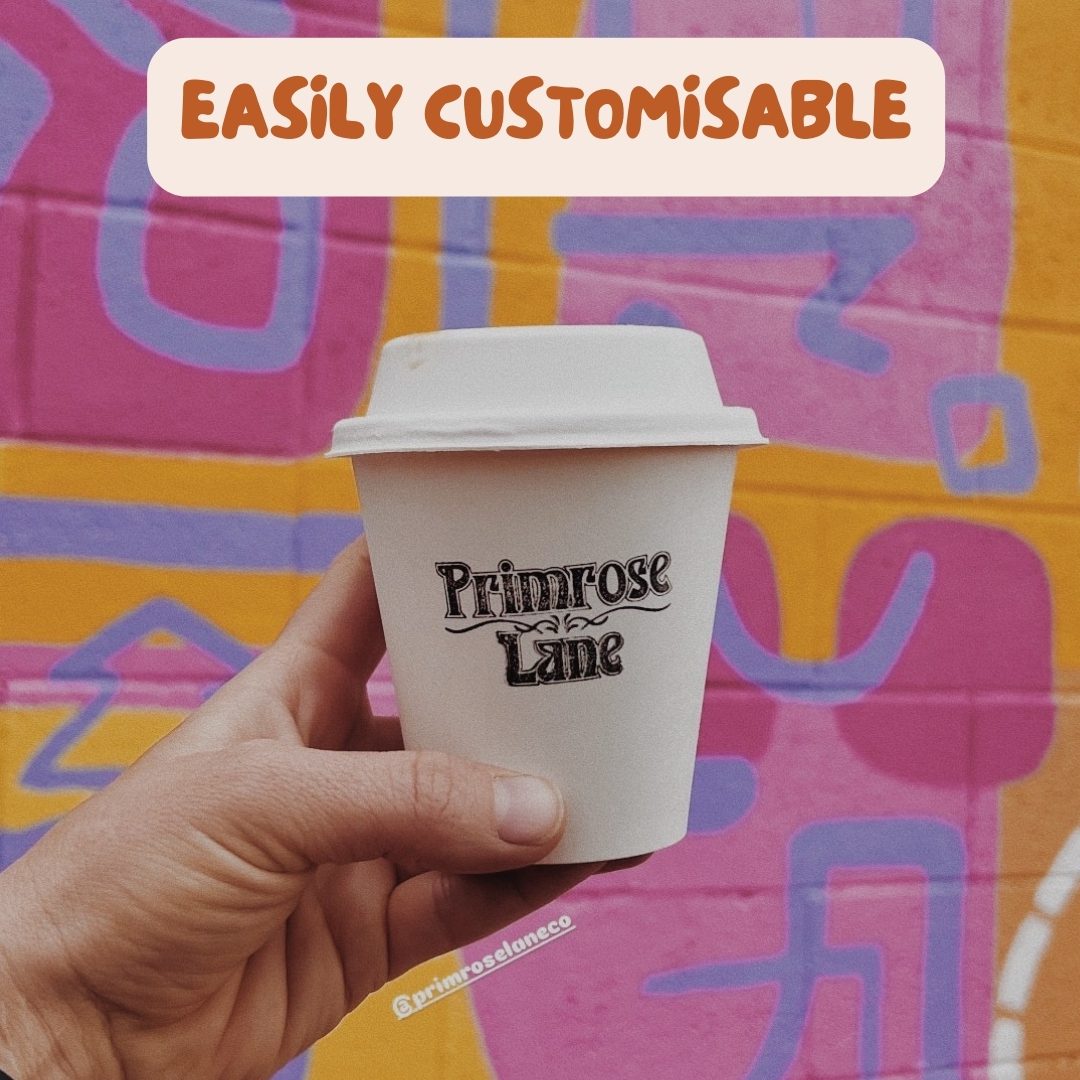 6-12oz Slim Home Compostable Coffee Cups 80mm NEW - Image 5