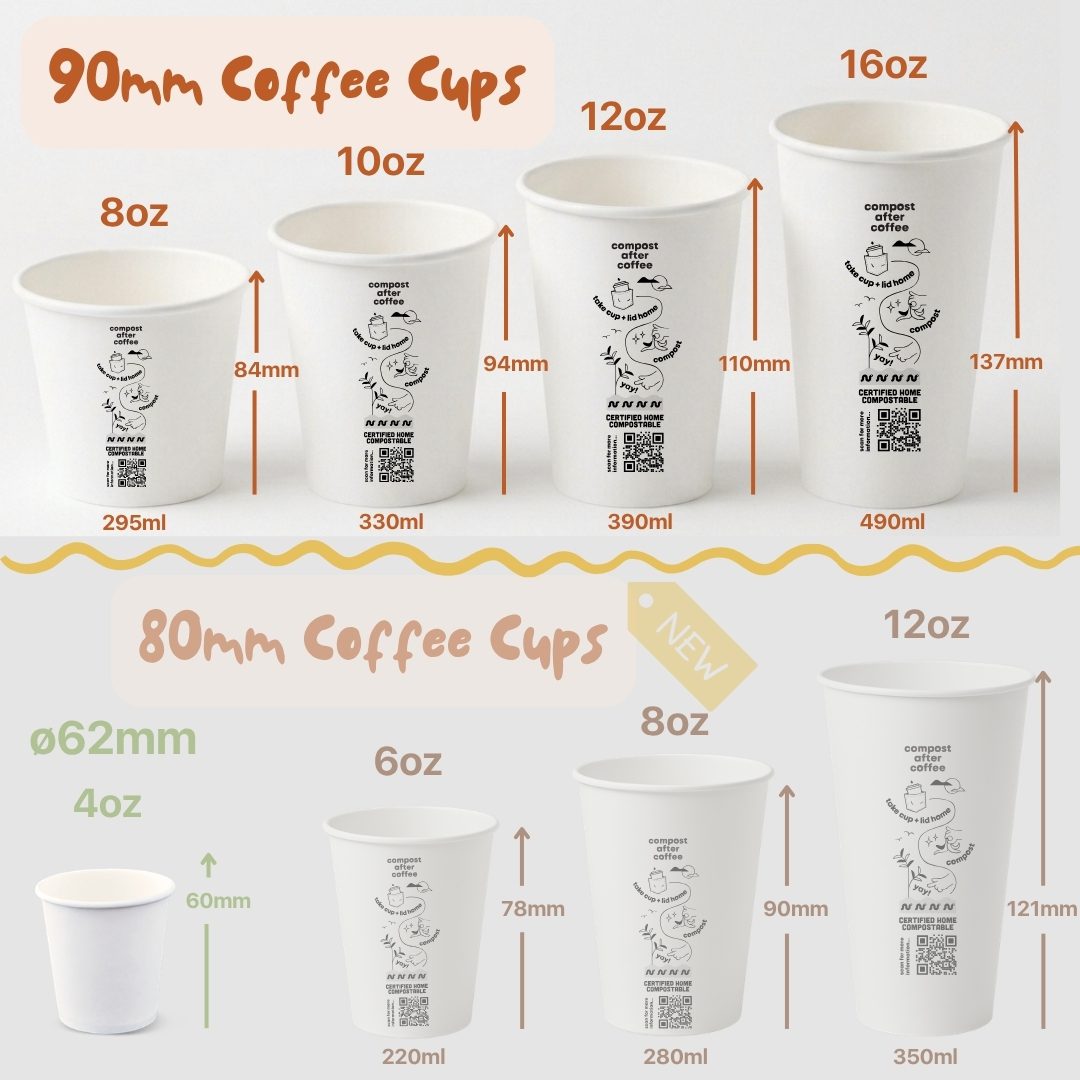 home compostable disposable coffee cups regular collection
