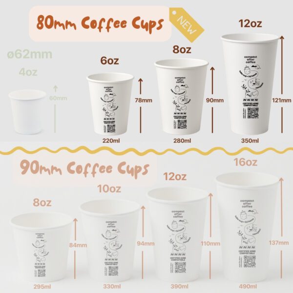 pha coffee cups sizing slim collection