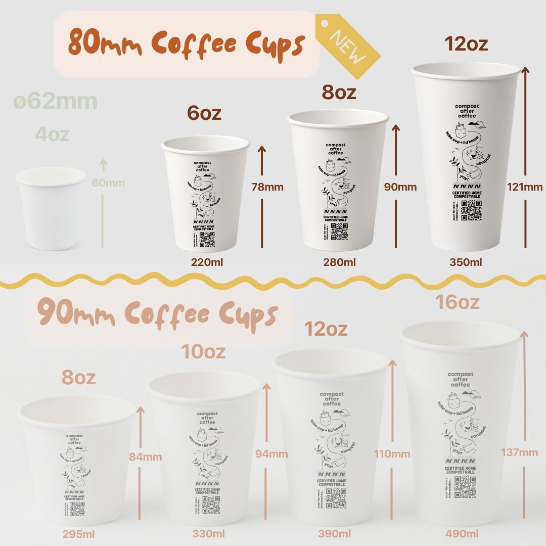 pha coffee cups sizing slim collection