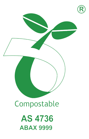 logo commercially compostable
