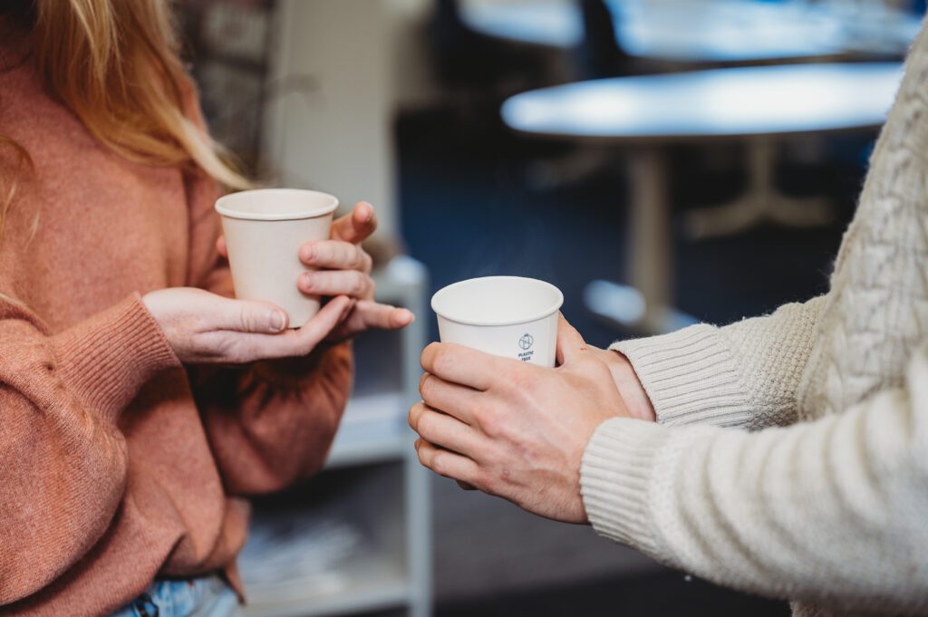 disposable coffee cup
