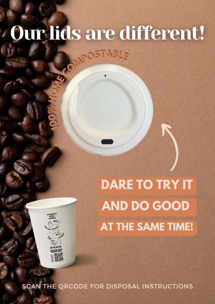 CA coffee poster lid