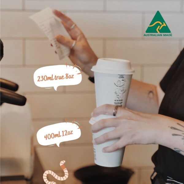 Compostable Alternatives home compostable coffee cups made in Australia