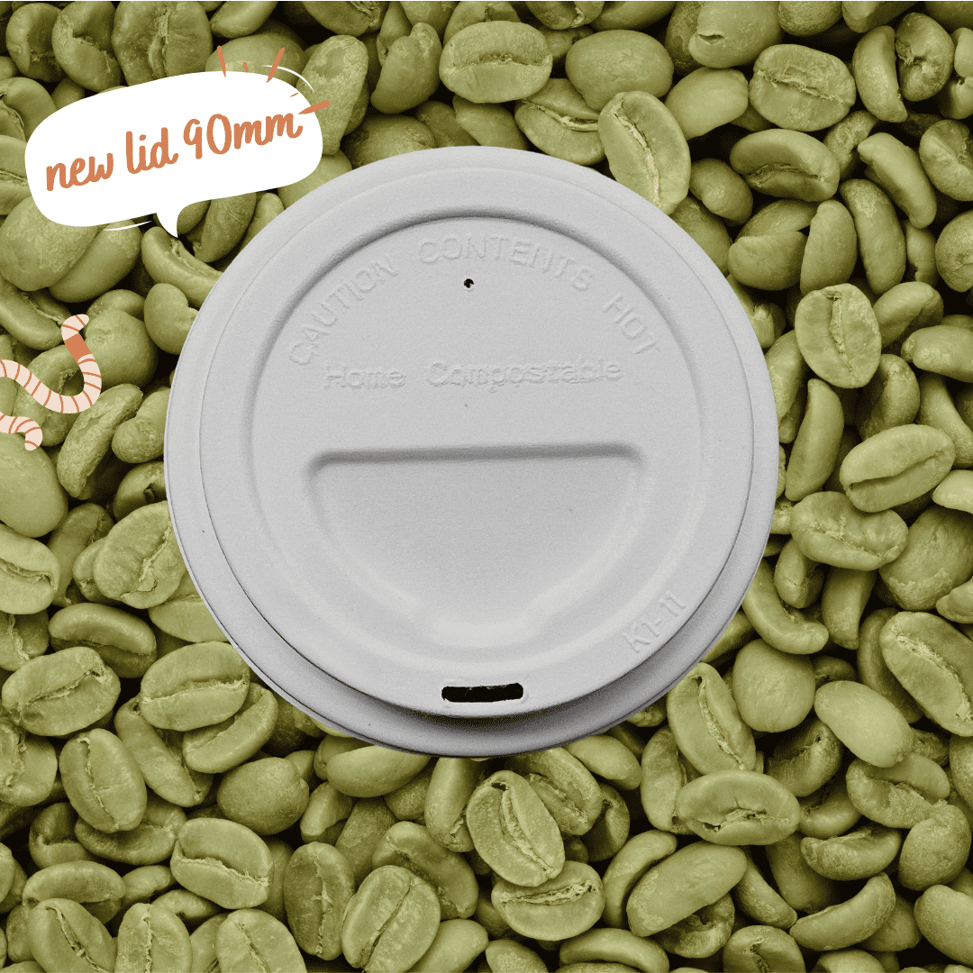 sugarcane bagasse lids for takeaway coffee