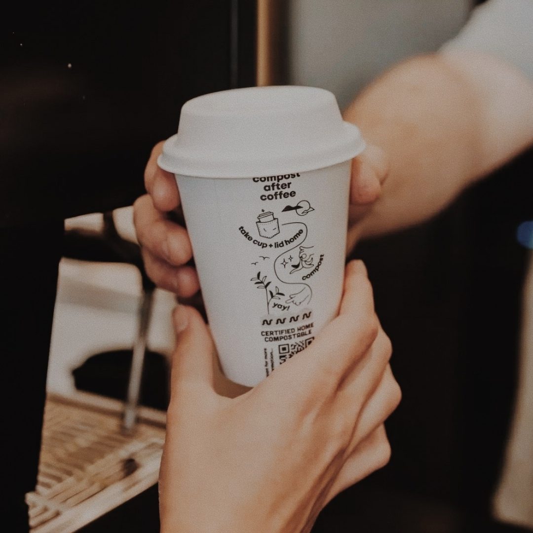 8oz + 12oz Starter Pack: Home Compostable Coffee Cups and Lids - Image 2