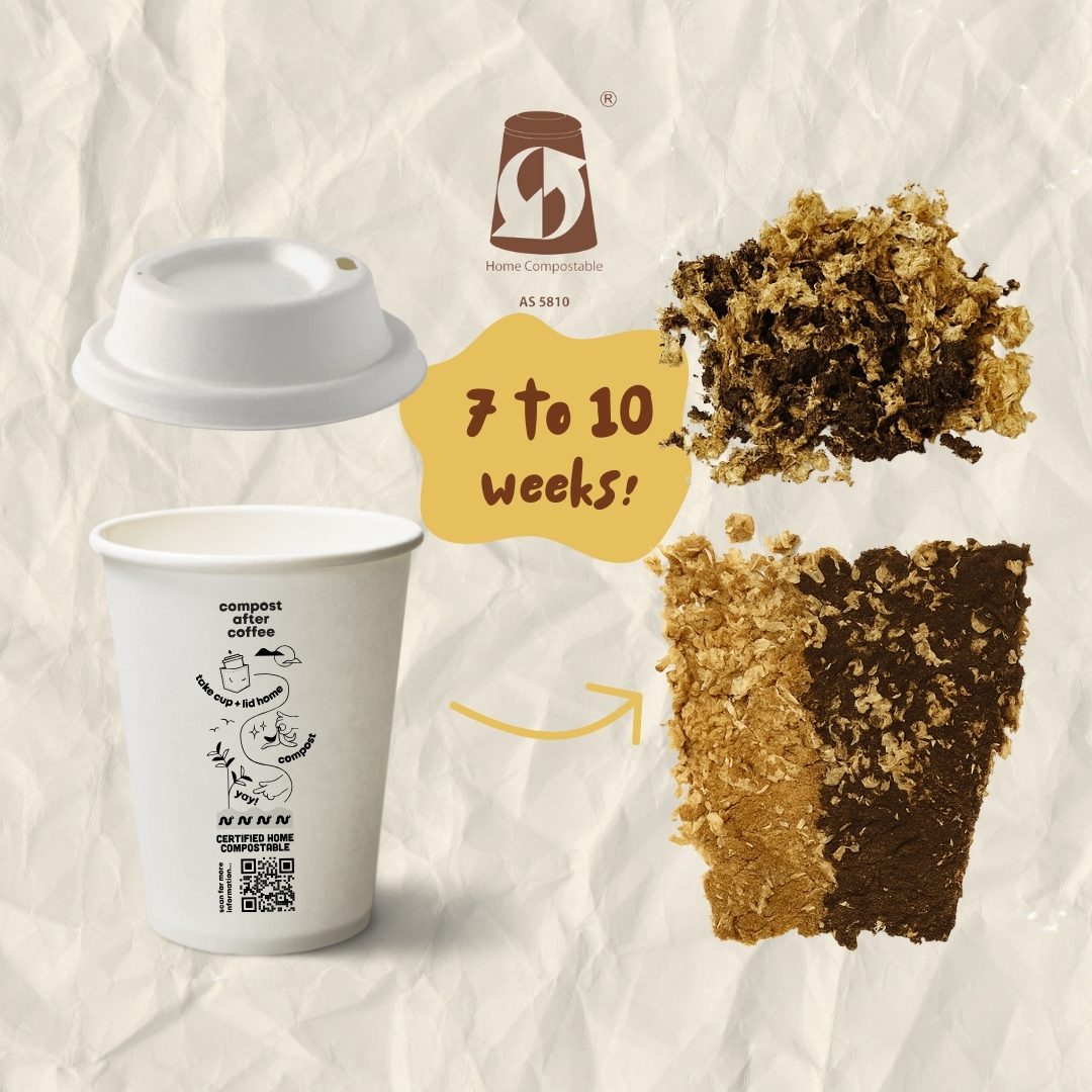 8oz + 12oz Starter Pack: Home Compostable Coffee Cups and Lids - Image 3