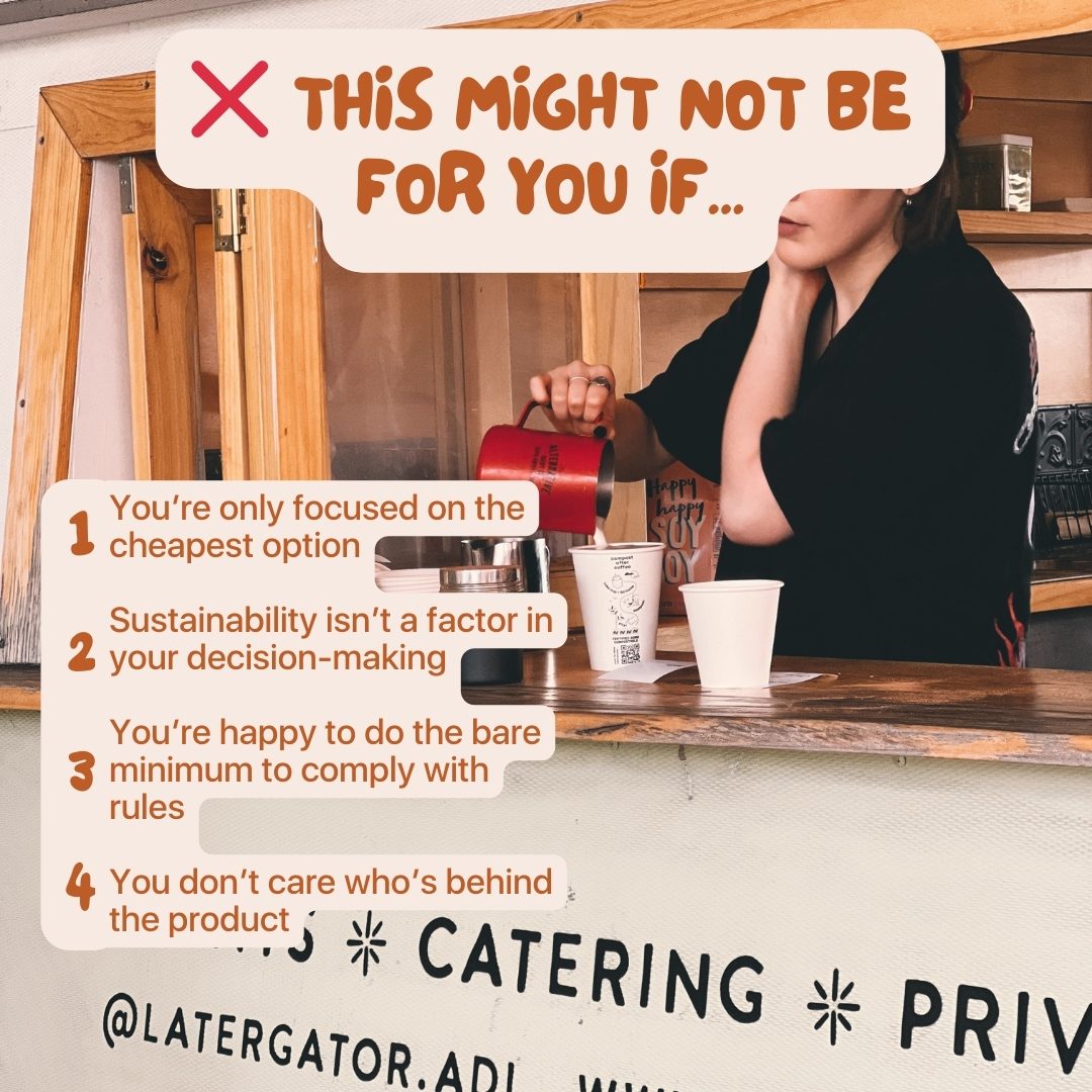 8oz + 12oz Starter Pack: Home Compostable Coffee Cups and Lids + Free Shipping - Image 9