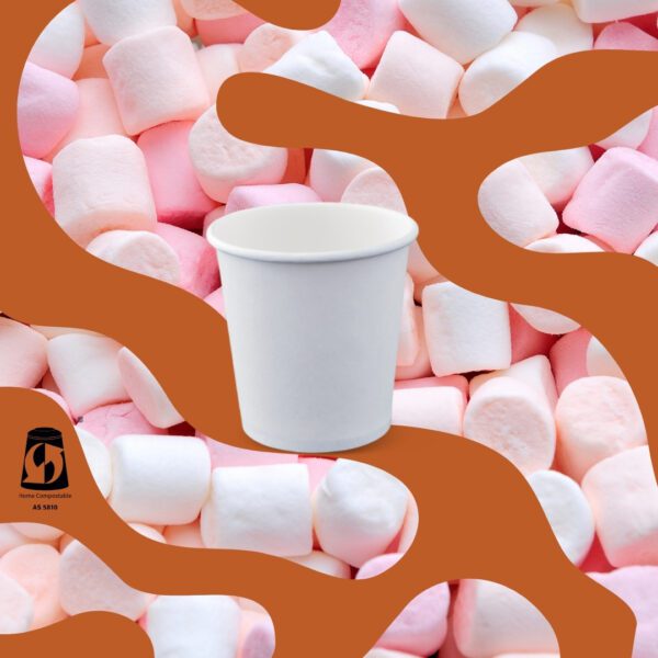 4oz Home Compostable Coffee Cups 62mm