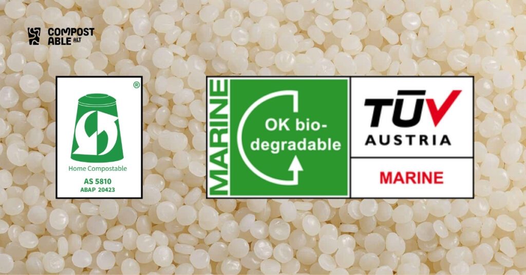 PHA home compostable and marine biodegradable