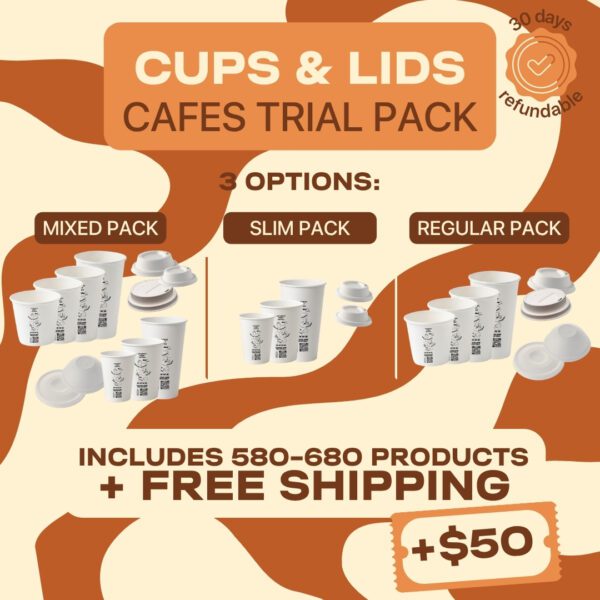 Cups and Lids Trial Pack + Free Shipping